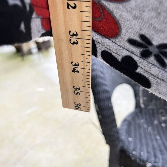 Women L .A. SOUL Floral Scoop Short Sleeve Jersey Top Tunic Mini Dress M/L - Picture 6 of 6